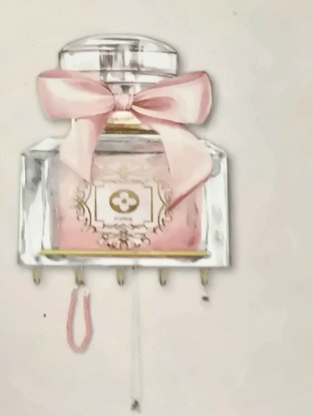 At Home Luxury Shaped Fragrance Bottle Jewelry & Accessory Wall Organizer